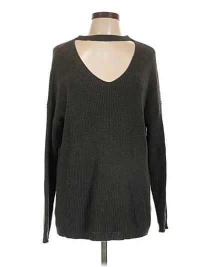 Pre-owned American Eagle Outfitters Turtleneck Sweater In Gray