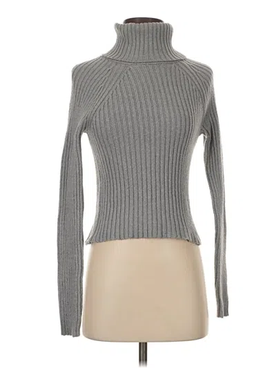 Pre-owned American Eagle Outfitters Turtleneck Sweater In Gray