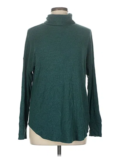 Pre-owned American Eagle Outfitters Turtleneck Sweater In Green