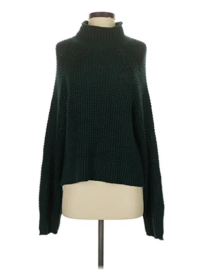 Pre-owned American Eagle Outfitters Turtleneck Sweater In Green