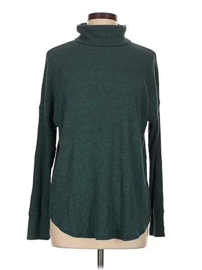 Pre-owned American Eagle Outfitters Turtleneck Sweater In Green