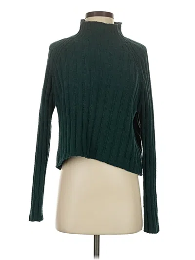 Pre-owned American Eagle Outfitters Turtleneck Sweater In Green