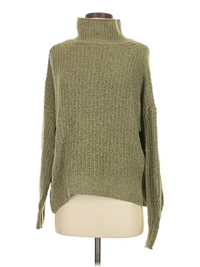 Pre-owned American Eagle Outfitters Turtleneck Sweater In Green