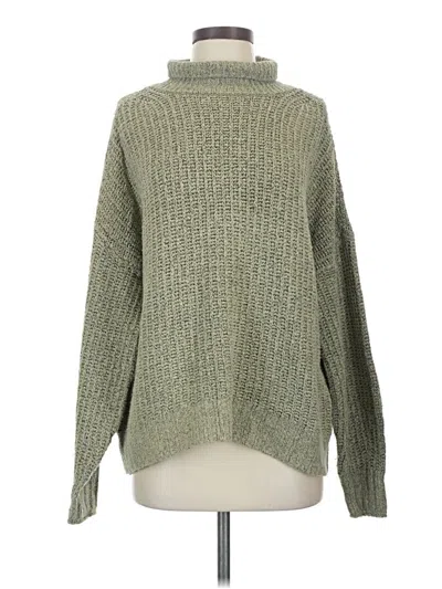 Pre-owned American Eagle Outfitters Turtleneck Sweater In Green