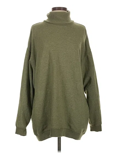 Pre-owned American Eagle Outfitters Turtleneck Sweater In Green