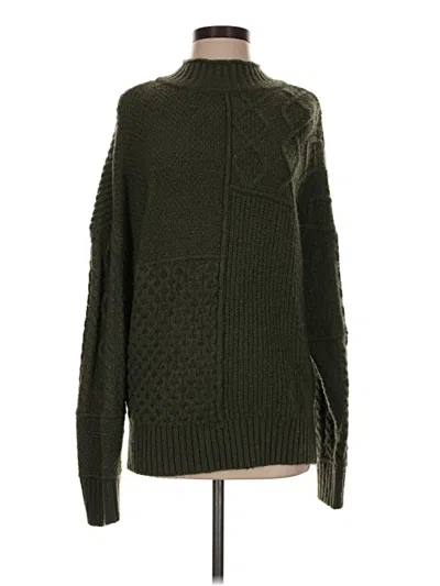 Pre-owned American Eagle Outfitters Turtleneck Sweater In Green
