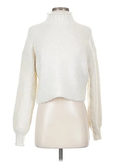 Pre-owned American Eagle Outfitters Turtleneck Sweater In Ivory