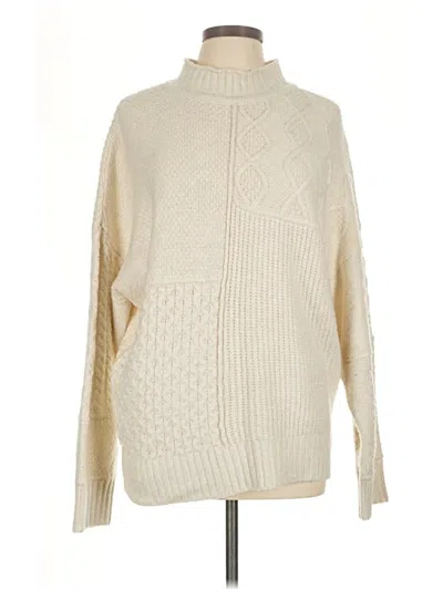 Pre-owned American Eagle Outfitters Turtleneck Sweater In Ivory