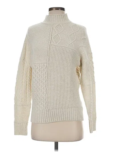 Pre-owned American Eagle Outfitters Turtleneck Sweater In Ivory