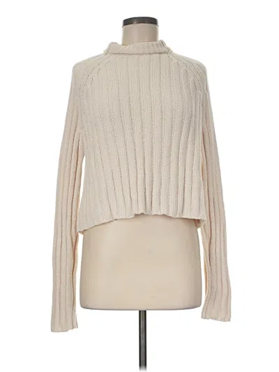 Pre-owned American Eagle Outfitters Turtleneck Sweater In Ivory