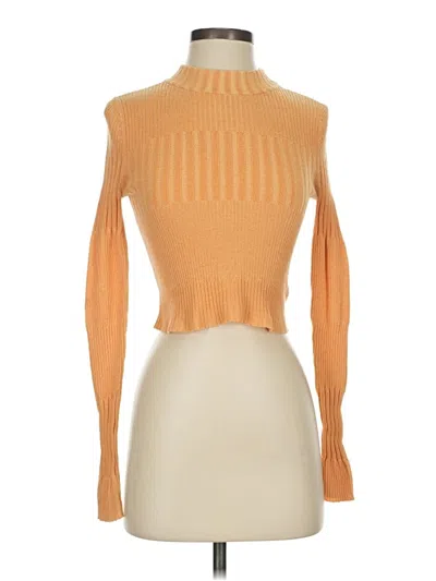 Pre-owned American Eagle Outfitters Turtleneck Sweater In Orange