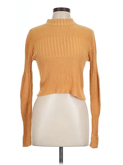 Pre-owned American Eagle Outfitters Turtleneck Sweater In Orange