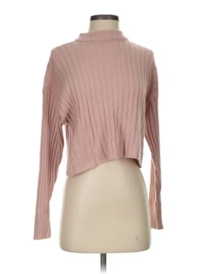 Pre-owned American Eagle Outfitters Turtleneck Sweater In Pink