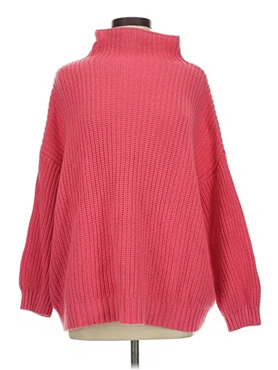 Pre-owned American Eagle Outfitters Turtleneck Sweater In Pink