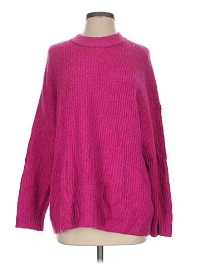 Pre-owned American Eagle Outfitters Turtleneck Sweater In Pink
