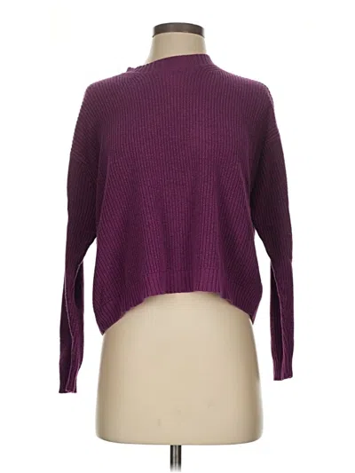 Pre-owned American Eagle Outfitters Turtleneck Sweater In Purple