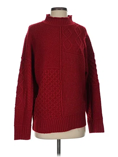 Pre-owned American Eagle Outfitters Turtleneck Sweater In Red