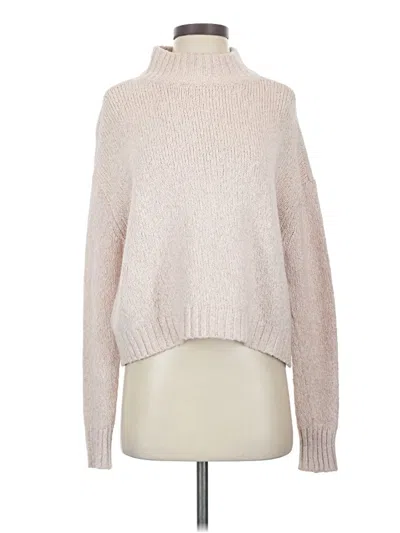 Pre-owned American Eagle Outfitters Turtleneck Sweater In Tan