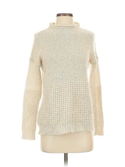 Pre-owned American Eagle Outfitters Turtleneck Sweater In White