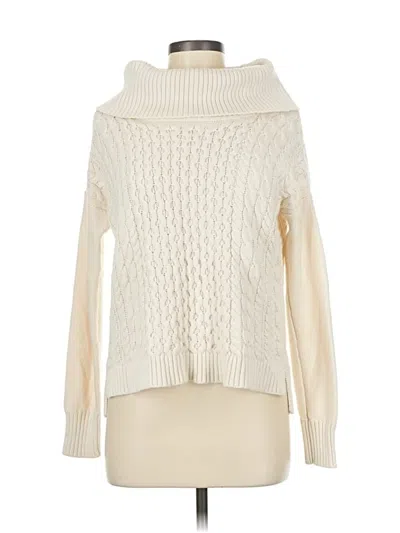 Pre-owned American Eagle Outfitters Turtleneck Sweater In White
