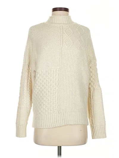 Pre-owned American Eagle Outfitters Turtleneck Sweater In White