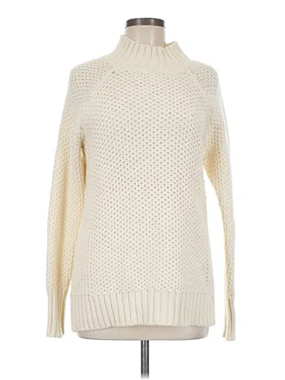Pre-owned American Eagle Outfitters Turtleneck Sweater In White