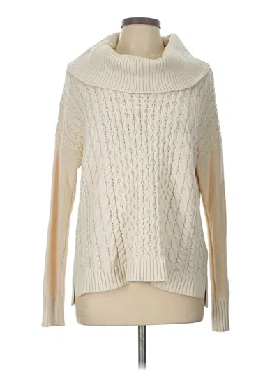 Pre-owned American Eagle Outfitters Turtleneck Sweater In White