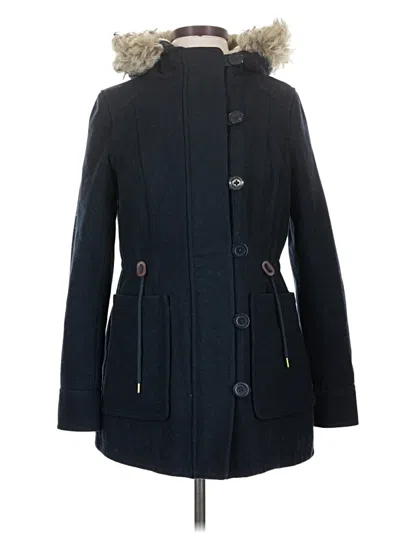 Pre-owned American Eagle Outfitters Wool Coat In Blue