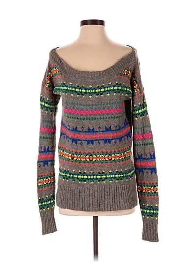 Pre-owned American Eagle Outfitters Wool Pullover Sweater In Gray