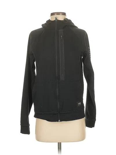 Pre-owned American Eagle Outfitters Zip Up Hoodie In Black