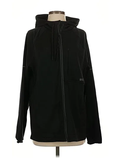 Pre-owned American Eagle Outfitters Zip Up Hoodie In Black