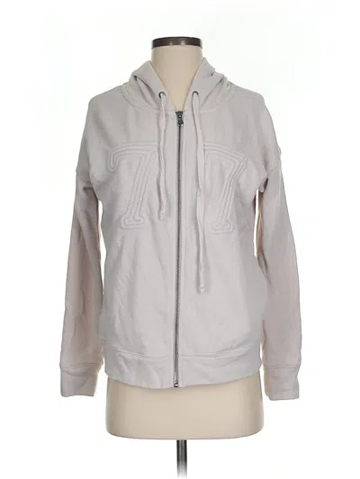 Pre-owned American Eagle Outfitters Zip Up Hoodie In Gray