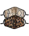 American Exchange 2 Pack Face Mask In Brown