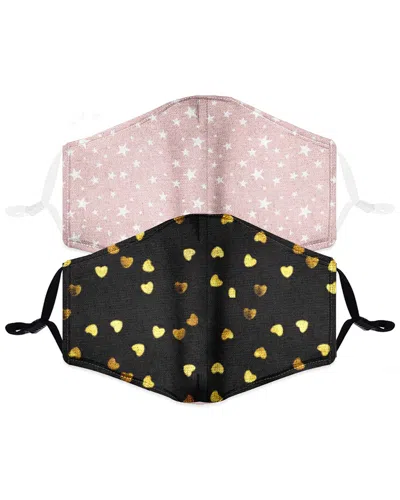 American Exchange 2 Pack Face Mask In Pink