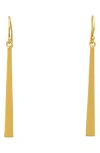 American Exchange 24k Gold Drop Earrings In Gold