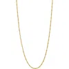 American Exchange Box Link Chain Necklace In Gold
