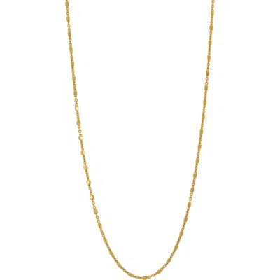 American Exchange Box Link Chain Necklace In Gold