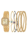 American Exchange Bracelet Strap Watch, 24mm In Gold