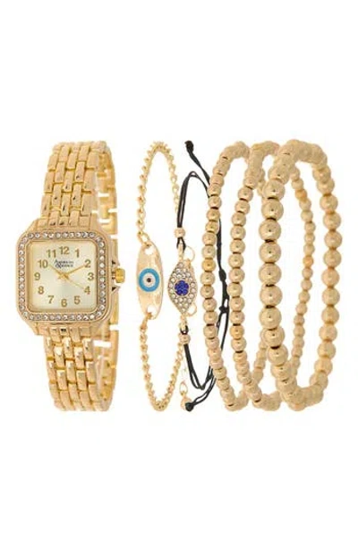 American Exchange Bracelet Strap Watch, 24mm In Gold
