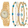 American Exchange Bracelet Strap Watch, 24mm In Gold