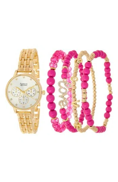 American Exchange Bracelet Strap Watch, 31mm In Gold