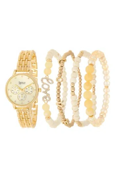 American Exchange Bracelet Strap Watch, 31mm In Gold