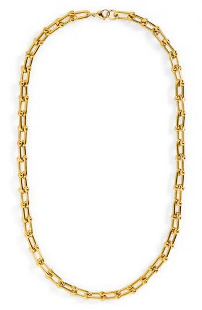American Exchange Chain Necklace In Gold