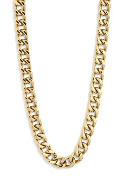 American Exchange Curb Chain Necklace In Gold