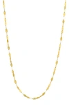 American Exchange Flat Link Chain Necklace In Gold