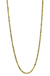American Exchange Flat Link Chain Necklace In Gold