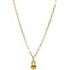American Exchange Heart Lock Pendant Necklace