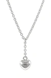 American Exchange Heart Pendant Y-necklace In Metallic