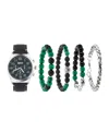 American Exchange Men's Quartz Black Polyurethane Strap Watch, 44mm In Black