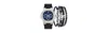 American Exchange Men's Quartz Black Silicone Strap Watch, 47mm In Black,navy